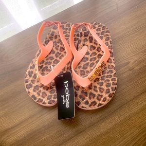 bebe girls 👧 slippers NWT